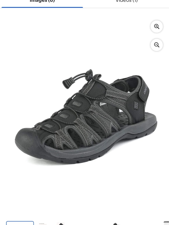 Dream Pairs Other - Dream Pairs Men's Closed-Toe Sport Sandal in Black